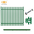 2.1x5m Green Powder Coated Palisade Fence Gate